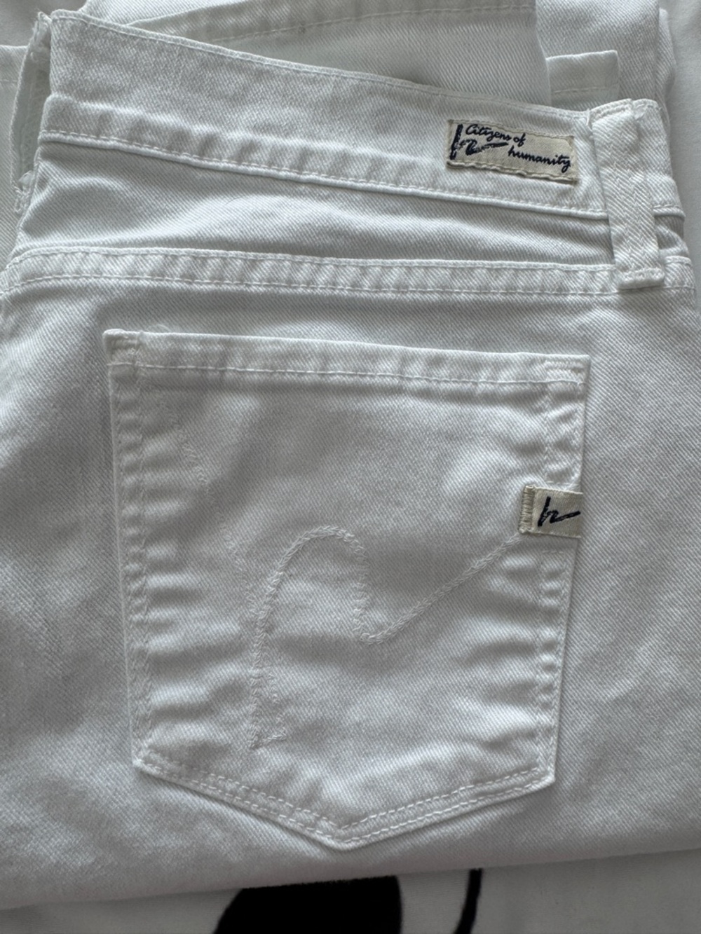 CITIZENS OF HUMANITY | women's pure white denim jeans KELLY STRETCH size 29